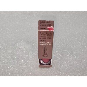 Mineral Fusion 2-In-1 Lip & Cheek Stain - Hydrating Matte Rose Shade 0.10 fl oz